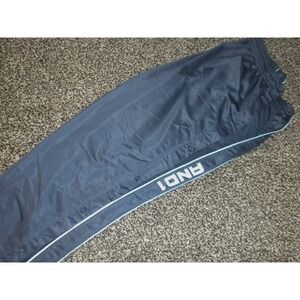And 1 Tear Away Basketball Warm Up Pants L Blue Dual Side Snap Away Stretch Logo